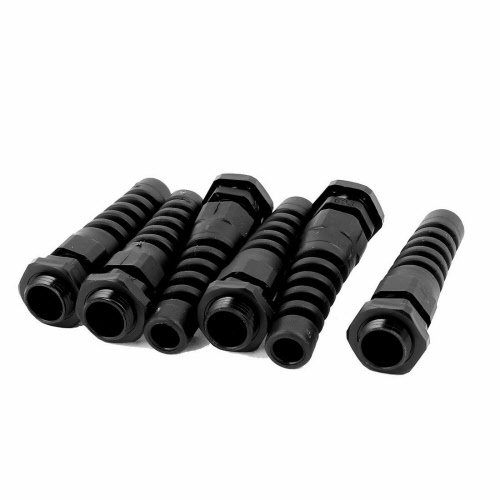 50pcs Nylon Cable Gland Waterproof Cable Connectors Black Cord Grip Plastic